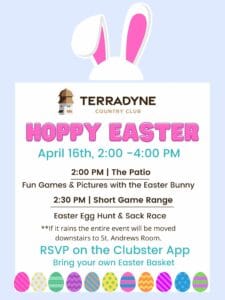 Hoppy Easter Flyer 13 - Hoppy Easter Event - Terradyne Country Club