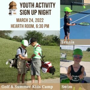 Youth Activity Sign Up 2022 1 - Activity Sign-Up Night - Terradyne Country Club