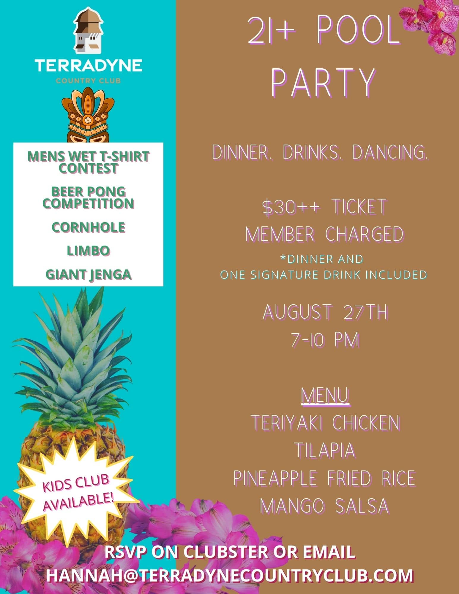 21+ Pool Party Terradyne Country Club